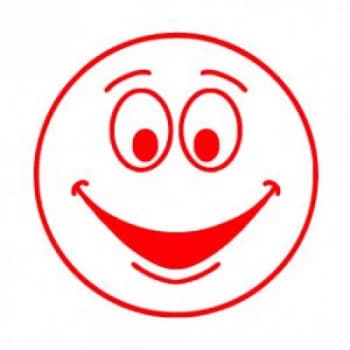 Colop Motivational Stamp Happy Face Red MOTIVSM