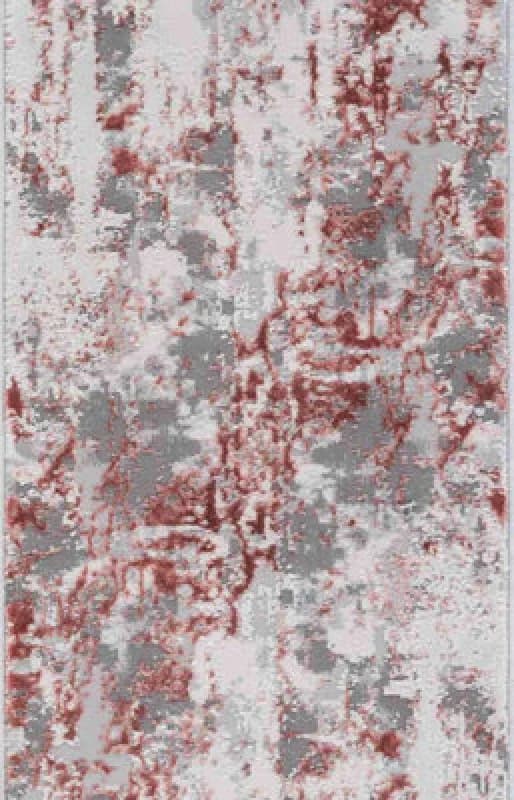 Styra Modern Living Room Rug - Abstract Area Rugs Pink - Runner 60X220 Cm