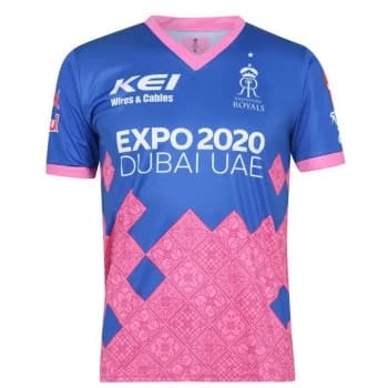 Team Rajasthan Royals Replica Match Shirt Seniors - Royal Pink
