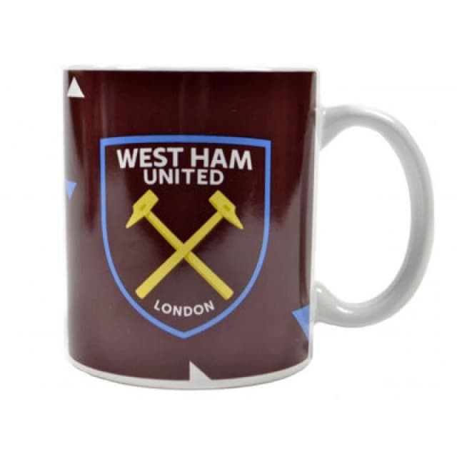 West Ham United FC West Ham United FC Particle Mug in Wine Wine One Size Unisex 5063470001392