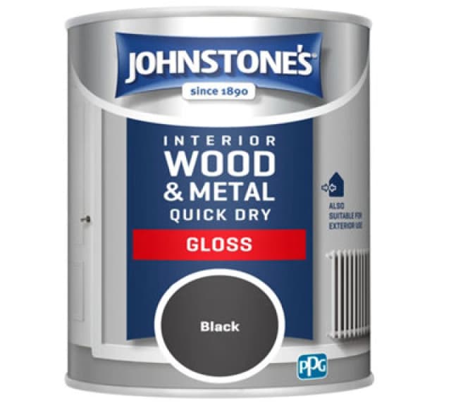 Johnstone's Johnstone's Quick Dry Gloss Paint 750ML - Black
