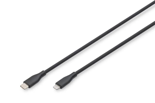 Digitus Lightning silicone connection cable. USB-C - Lightning. 0.5m.