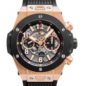 Big Bang Unico King Gold Ceramic Automatic Skeleton Dial Mens Watch