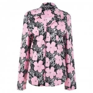 Calvin Klein Andy Warhol Floral Print Pyjama Top - FLOWERS LGT PK