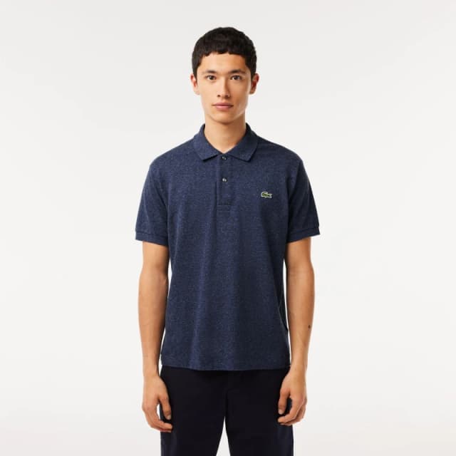 Lacoste Mens Classic Short Sleeve Polo Shirt Heather Nebula male XS