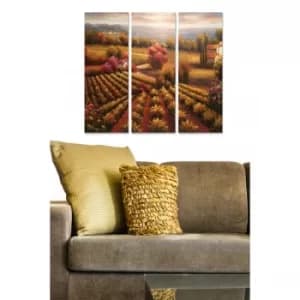 MDFDSCF7601 Multicolor Decorative MDF Painting (3 Pieces)