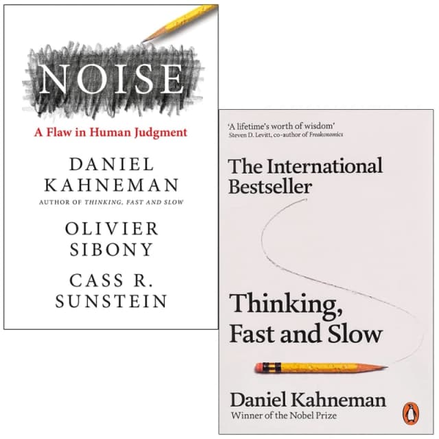 Noise And Thinking Fast And Slow By Daniel Kahneman 2 Book Set Daniel Kahneman Books