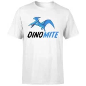 Dino Mite Mens T-Shirt - White - 3XL