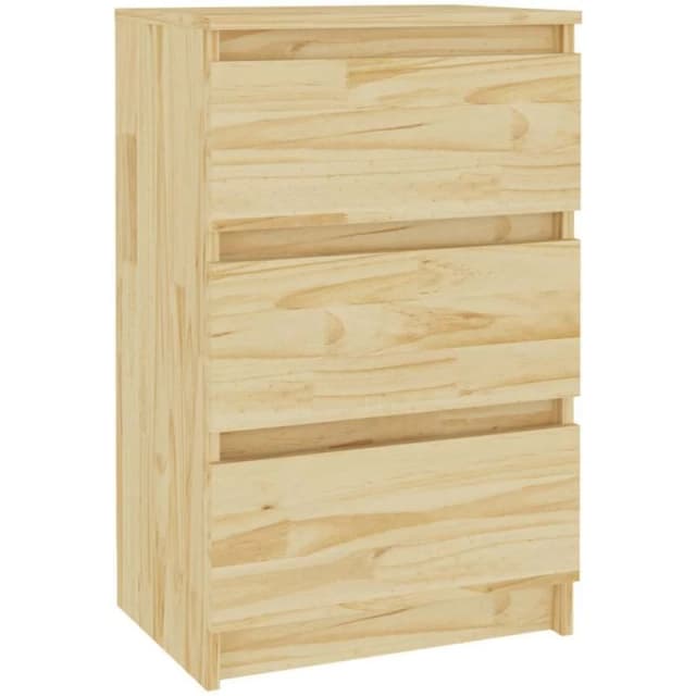 VIDAXL Bedside Cabinet 40x29.5x64cm Solid Pine Wood Vidaxl 8720286607831