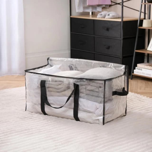 OHS OHS Reusable Storage Bag Clothing Shoe Underbed Organiser Bedding Box in White White One Size Unisex 5027434215508