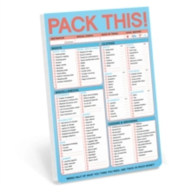 Knock Knock Pack This (Refresh) Classic Pad (Pastel Edition) Other printed item