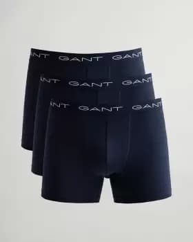 GANT Men 3 Pack Boxer Briefs (S) Blue