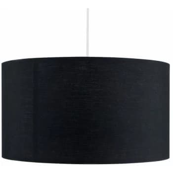 Minisun - Self Assembly Cotton Ceiling Pendant Table Floor Lamp Light Shade - Black