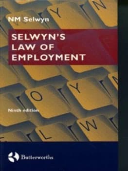 Law of Employment by Norman M Selwyn Book