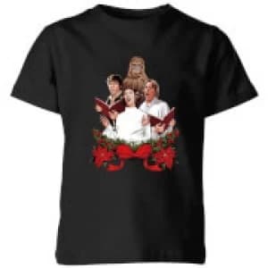 Star Wars Jedi Carols Kids Christmas T-Shirt - Black - 11-12 Years
