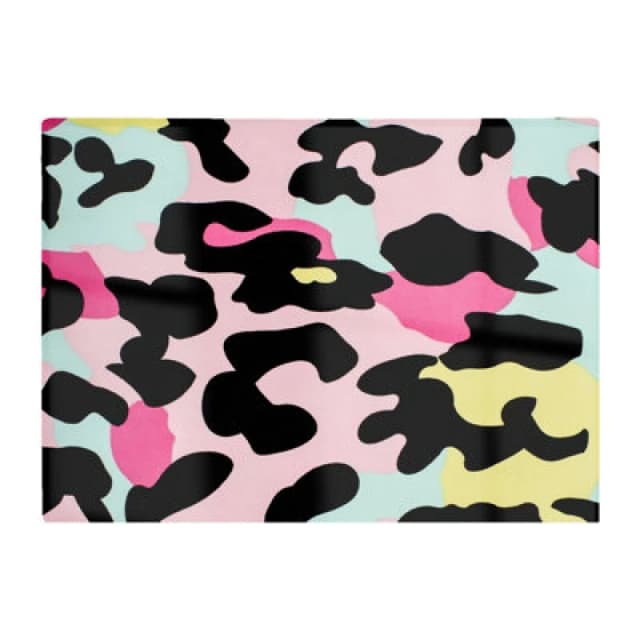Warren Reed Designer Colourful Leopard Print Glass Chopping Board