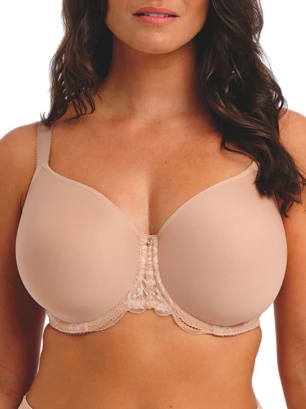 Fantasie Womens Emmaline Moulded Spacer Bra in Beige Size: 36E Beige Female 36E