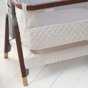Tutti Bambini Cozee Luxe Bedside Crib Walnut/Cream