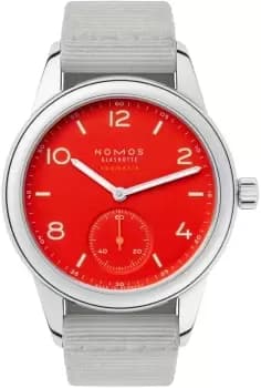 Nomos Glashutte Watch Club Neomatik Signalrot Sapphire Crystal