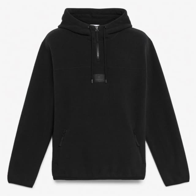 Timberland Mens Polar Badge Pullover Soft Fabric Hoodie Black male S