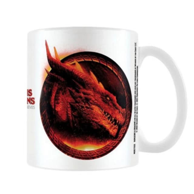 Dungeons & Dragons Dungeons & Dragons Red Dragon Head Mug in White White One Size Unisex 5063574349512