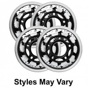 No Fear PU 82A Inline Skate Wheels - Transparent