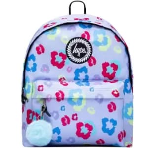 Leopard Print Backpack (One Size) (Lilac) - Hype