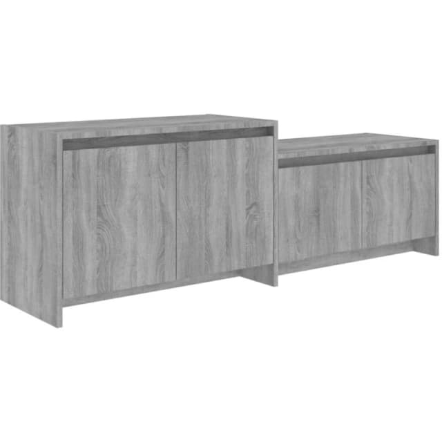VIDAXL TV Cabinet Grey Sonoma 146.5x35x50cm Engineered Wood Vidaxl 8720286837115