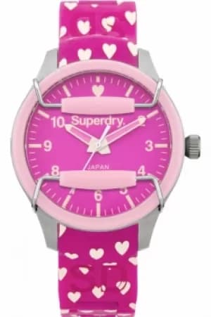 Ladies Superdry Scuba Heart Watch SYL137P