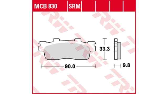TRW Lucas TRW Lucas brake pad MCB830SRM
