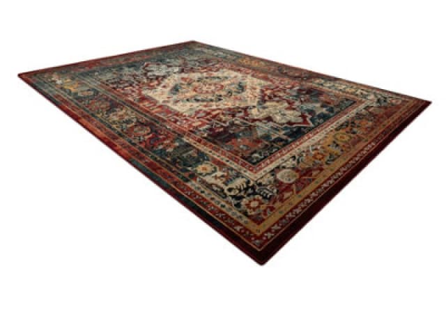 RugsX Wool Polonia Rug in Red Size: 200cm x 300cm Red Unisex 200cm x 300 cm