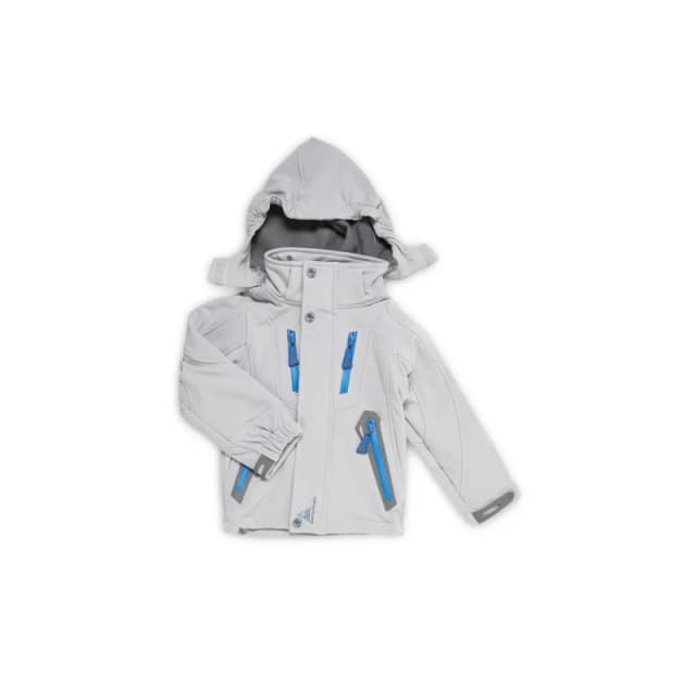 Peak Mountain Children's softshell jacket Peak Mountain Ecilo Gris Male 8 ans ECILO/3-8/BG-GRIS