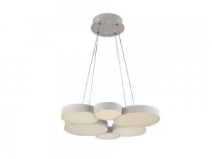 Ceiling Pendant 61cm Diameter 54W LED 3000K, 2650lm, RF Remote Control White