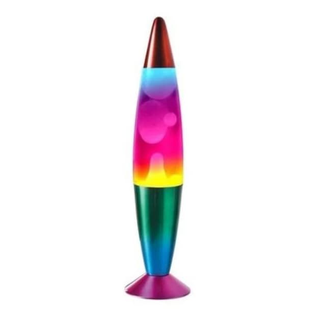 GLOBAL GIZMOS 55149 16" Lava Lamp - Rainbow 5025301551490