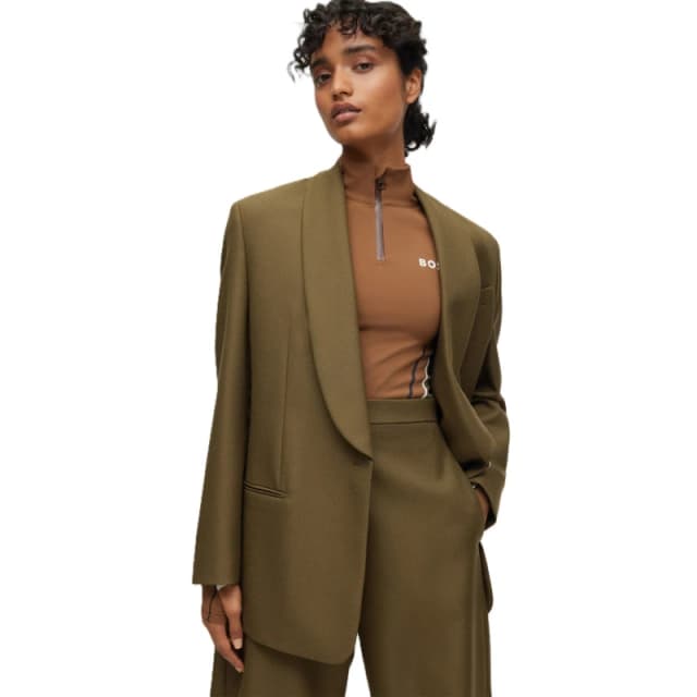 Boss Womens Jigago Alica Formal Jacket Green female 4 (XXS)