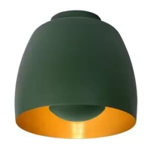 Lucide NOLAN - Flush Ceiling Light - Ø24cm - 1xE27 - Green