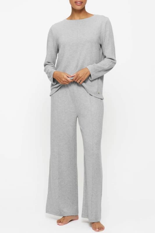 KBX Womens Marie Long Sleeve in Grey Size: 10 Grey Female 10