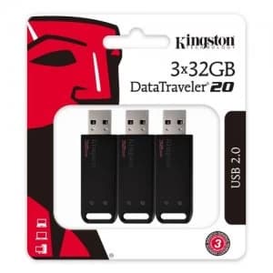 32GB USB 2.0 DataTraveler 20 FD 3 Pack