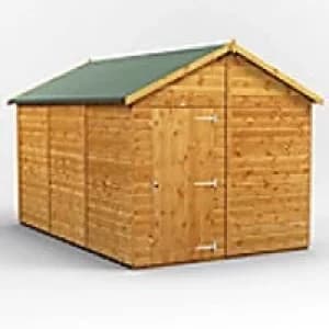 Power Garden Shed 128PAW Golden Brown 12x8