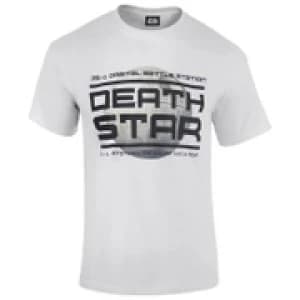 Star Wars Rogue One Mens Death Star Logo T-Shirt - White - L