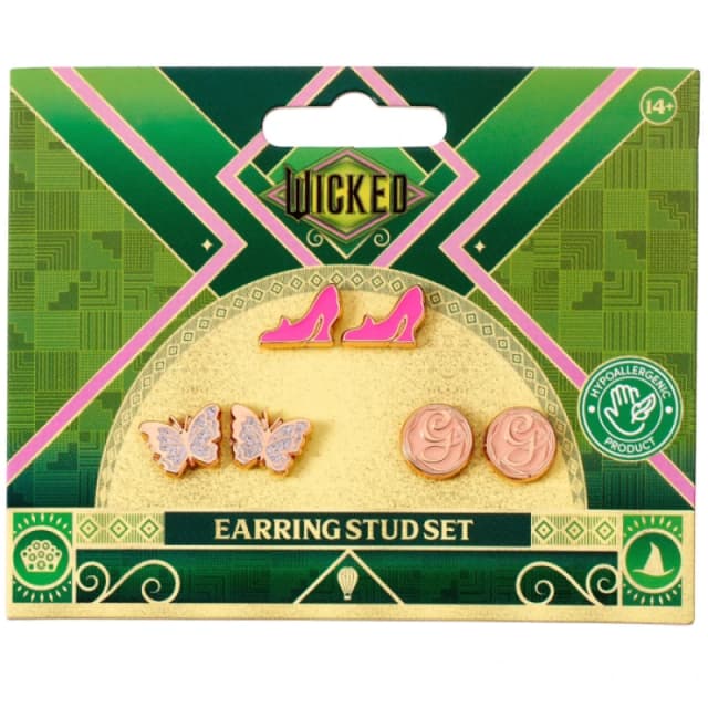 Wicked Wicked Glinda Stud Earrings Set