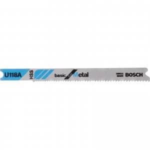 Bosch U118 A Metal Cutting Jigsaw Blades Pack of 3