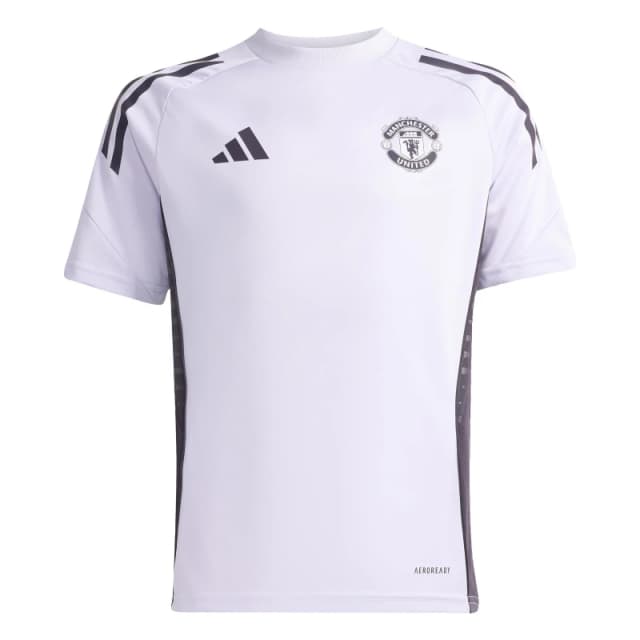 adidas Kids Manchester United Training Shirt 25/26 Purple/Black unisex 7-8 Years