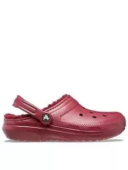 Crocs Crocs Classic Lined Clogs, Red, Size 5, Women