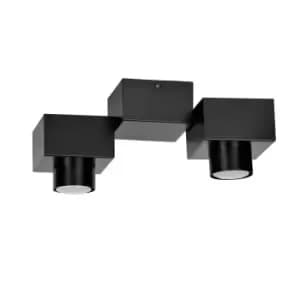 Emibig Optix Black Surface Mounted Downlight 2x GU10