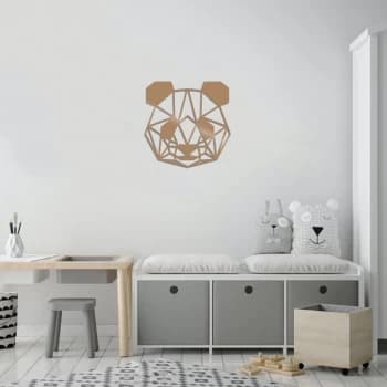 Panda - Copper Copper Decorative Metal Wall Accessory
