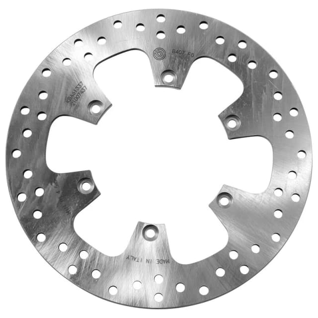 BREMBO 68B407F0 Brake disc PRIME - Serie-Oro - Fixed Disc Rear, Perforated Brake Disc (82)