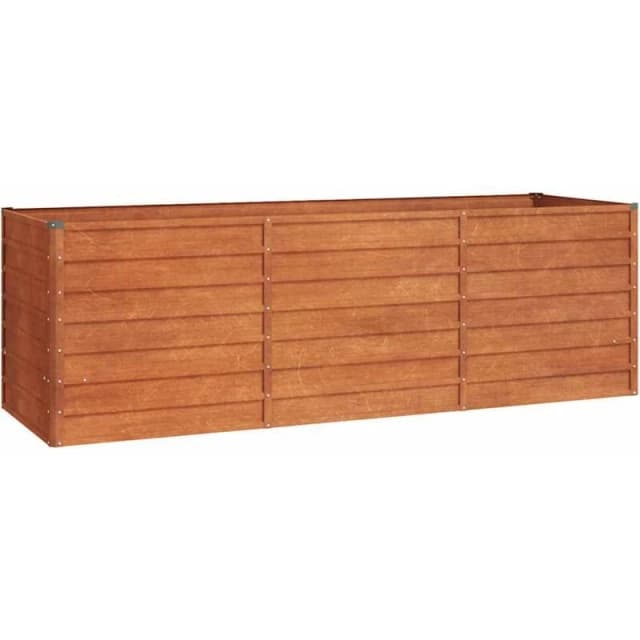 VIDAXL Garden Raised Bed Rusty 240x80x77cm Corten Steel Vidaxl 8720287069843