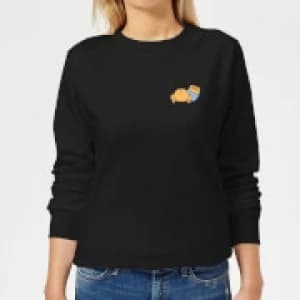 Disney Winnie The Pooh Backside Womens Sweatshirt - Black