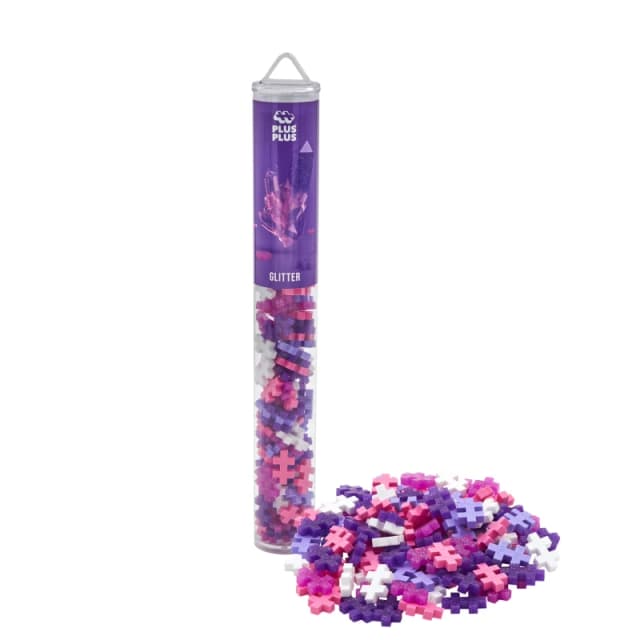 Plus Plus Glitter Colour Tube Mix 100 Pieces Multi unisex